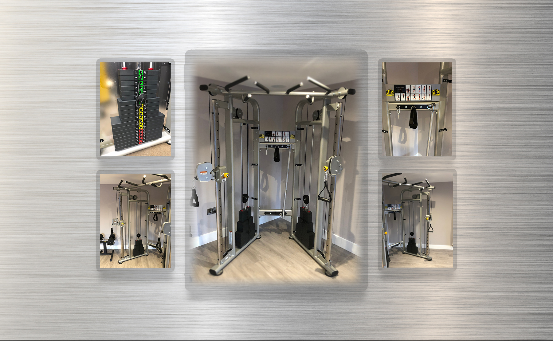 MAS FITNESS dual adjustable pulley