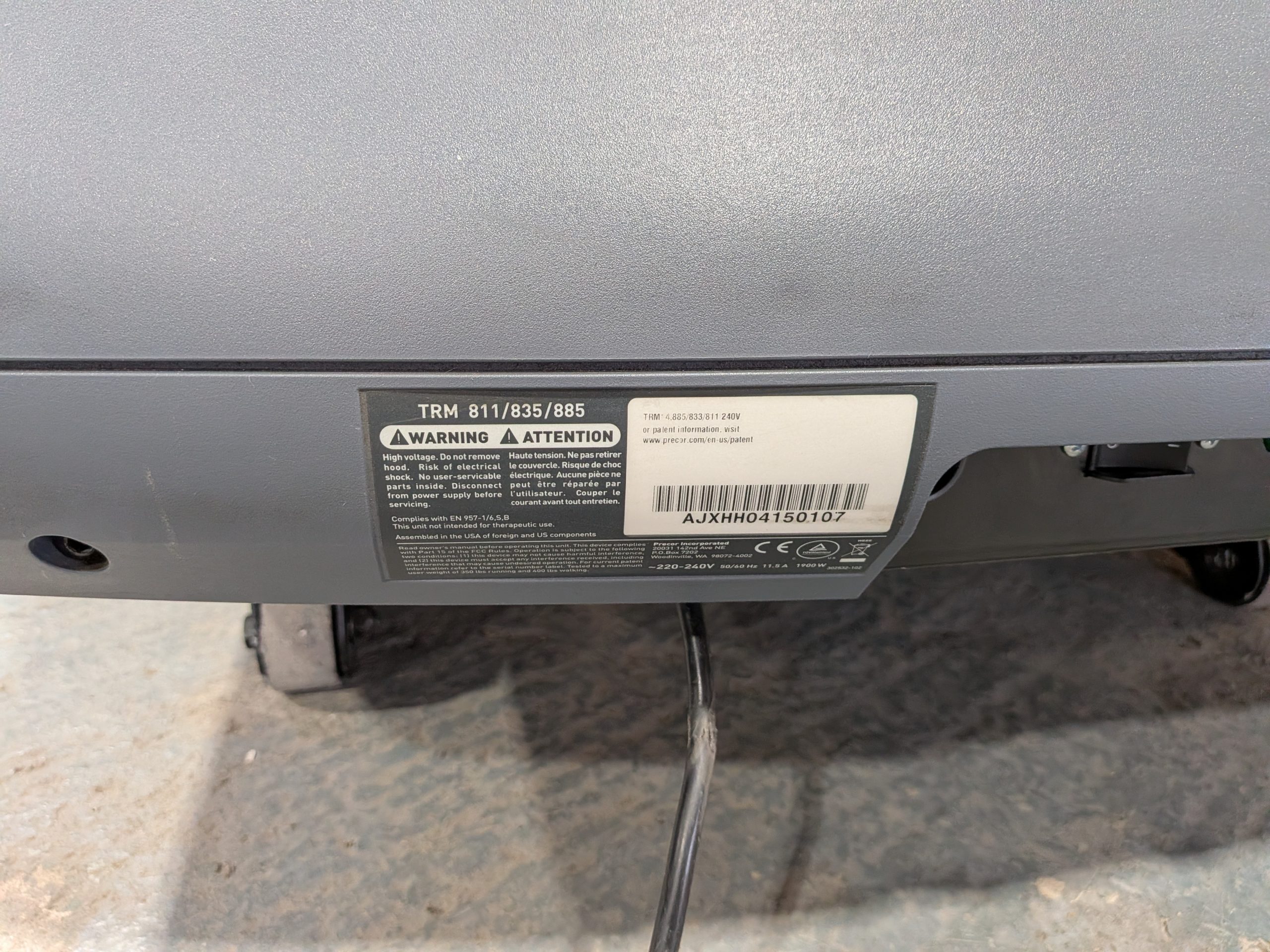 Precor TRM 800-14 Treadmill Precor TRM 800-14 Treadmill